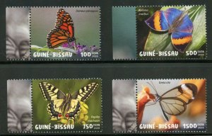 GUINEA BISSAU 2019 BUTTERFLIES I SET  MINT NH