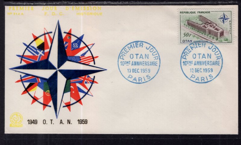 France 937 NATO U/A FDC