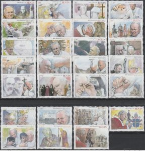 Benin 2003 Pope John Paul II Visit to Benin Vatican Rome 27 val. MNH**-