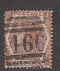 Great Britain # 59, Queen Victoria, used, 10% Cat