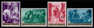 Rwanda #211-14 ~ Short Set 4 of 8 ~ Paintings  ~ Unused, MX  (1967)