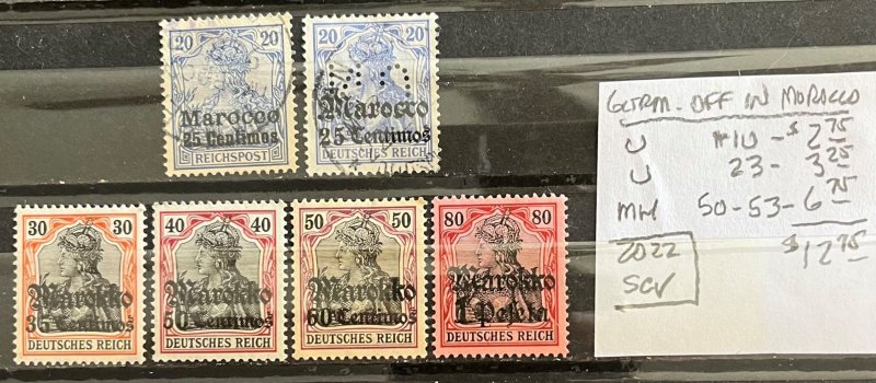 Germany-Off. in Morocco Selection #10//53- SCV=$12.75*