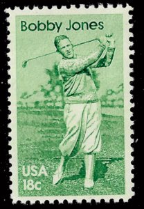 Scott 1933   18¢ Bobby Jones Single, MNH