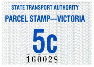 (I.B) Australia - Victoria Railways : Parcel Stamp 5c