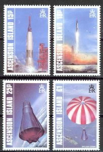 Ascension Sc# 420-423 MNH 1987 Manned Space Flight 25th