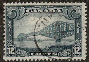 Canada #156 used 12c bridge