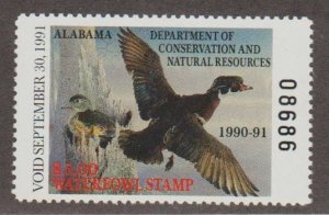 U.S. Scott Scott #12 Alabama - Duck Stamp - Mint NH Single