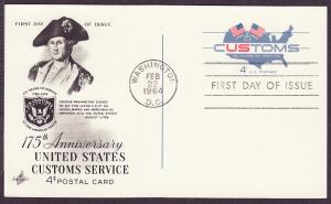 UX50 U.S. Customs Artcraft FDC