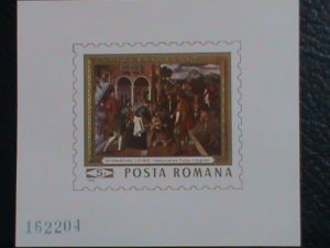 ​ROMANIA STAMP:1969-SC#2094 THE THREE GRACES IMPERF: S/S SHEET