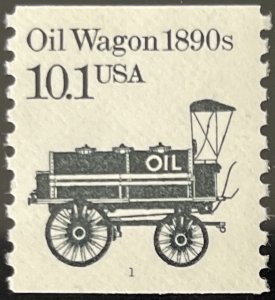 Scott #2130 1985 10.1¢ Transportation Oil Wagon 1890s perf. 10 vert. MNH OG
