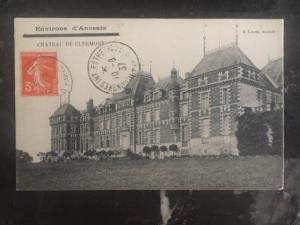 1937 Paris France Real Picture Postcard Cover Castle Of Clermont