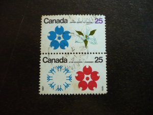 Stamps - Canada - Scott# 508,511 - Used Pair of Stamps