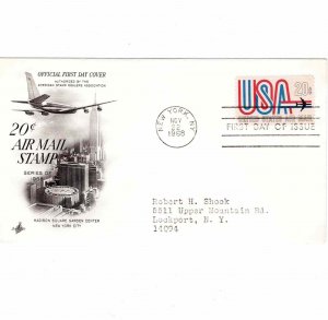USA 1968 Sc C75 FDC Airmail First Day Cover Artcraft Cachet Madison Square