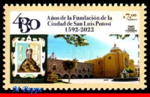 23-23 MEXICO 2023 CITY OF SAN LUIS POTOSI, 430 YEARS, ARCHITECTURE, MNH