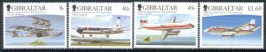 Gibraltar - 2006 Set of 4 Airmail Services anniv. #1048-51 cv $14.00 Lot#651