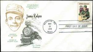 US FDC #1755 1st Jimmie Rodgers Memorial Festival Cachet Meridian, MS