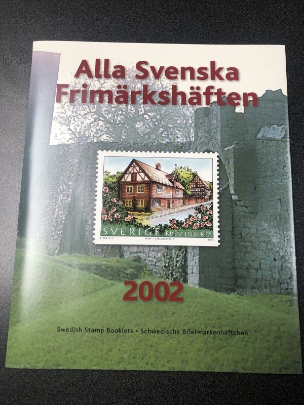 SWEDEN 2002 OFFICIAL BOOKLET YEAR SET Unused Mint Never Hinged. 