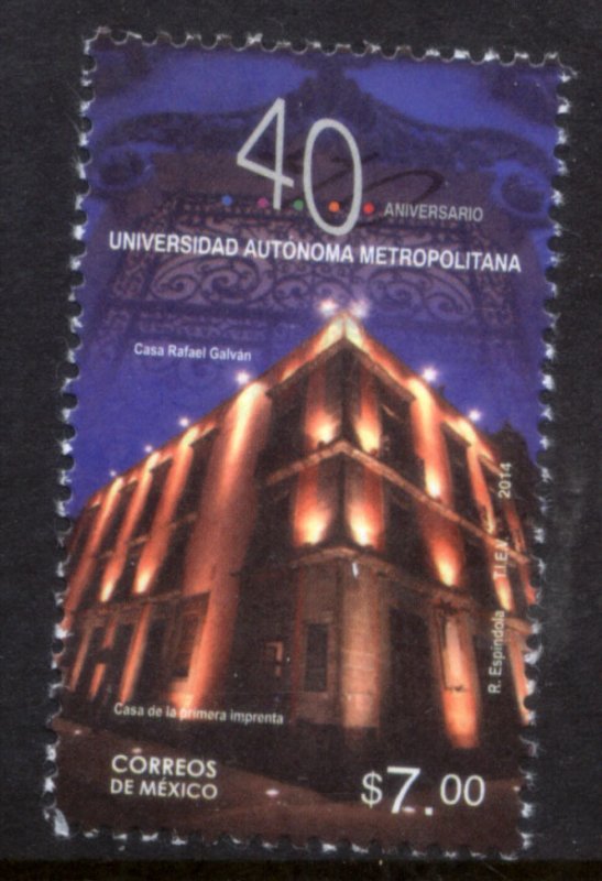 MEXICO 2890, Autonomous Metropolitan Univ., 40th Anniv. MINT, NH. VF.