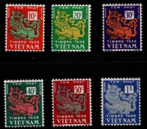 South Vietnam Scott J1-J6 Poage Due set MNH** tropical aged gum