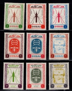 DUBAI  Scott 22-27, C13-15  MNH** 1963  WHO eradicate malaria set