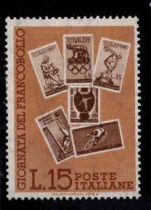 Italy Scott 902 MNH** 1964 Stamp on Stamp Day Stamp.