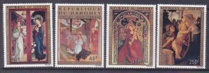 Dahomey C251-54 MNH 1974 Christmas Paintings Set of 4
