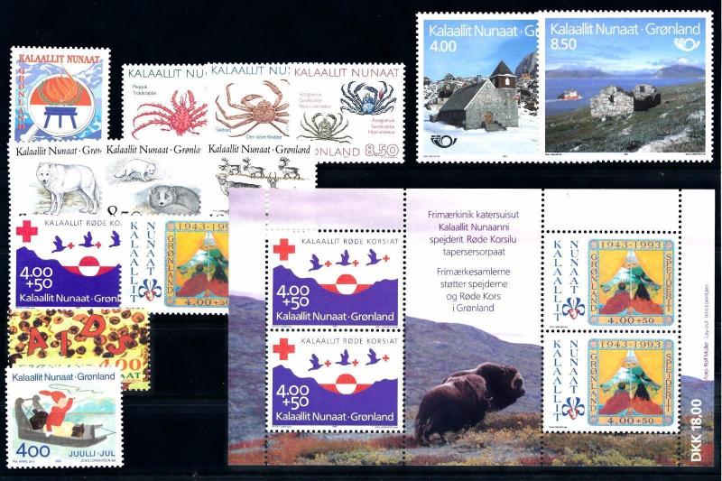 [65325] Greenland 1993 Year Set  MNH