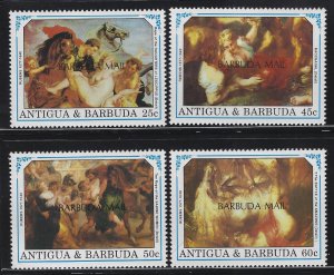 Barbuda 1991 Rubens Paintings set Sc# 1188-95 NH
