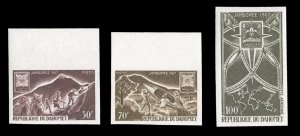 French Colonies, Dahomey #239-240, C59, 1967 Boy Scouts, set of three imperf....