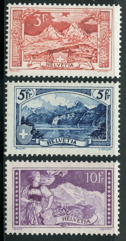 SWITZERLAND  SCOTT #182/84  MINT  HINGED--SCOTT VALUE $332.50