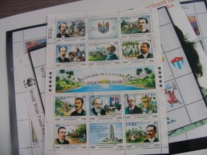 CUBA, Excellent accumulation of Souvenir Sheets & other Stamps