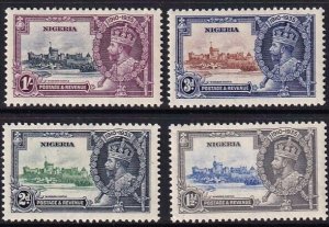 Sc# 34 / 37 Nigeria 1935 MNH KGV Silver Jubilee complete set of 4 CV $24.00