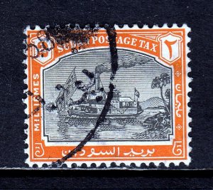 SUDAN — SCOTT J12 — 1948 2m POSTAGE DUE — USED — SCV $50