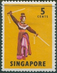 Singapore 1968 SG103 5c Sword Dance MLH