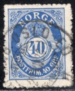 Norway; 1922: Sc. # 93: Used Single Stamp