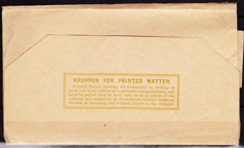 Ceylon QV 5 Cents Wrapper for Printed Matter Unused