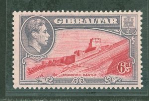 Gibraltar #113v Unused Single