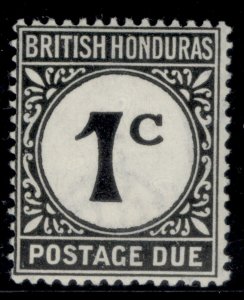 BRITISH HONDURAS QEII SG D1b, 1c black, M MINT. Cat £18. QHITE UNCOATED PAPER