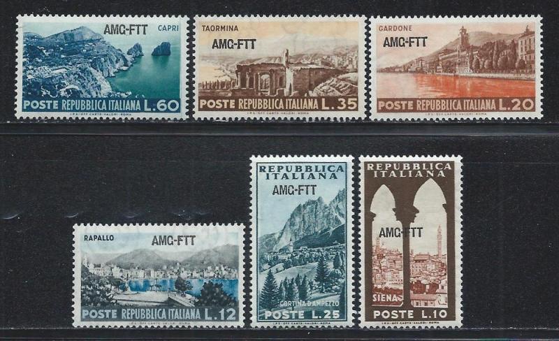 TRIESTE - ZONE A SC# 188-93 FVF/OG 1954