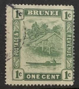 BRUNEI 1911 1cent  SG35 USED