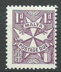 Malta SG D29 MLH perf 12 Postage Due