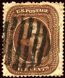 U.S. #30-A Used F-VF Grid Cancel