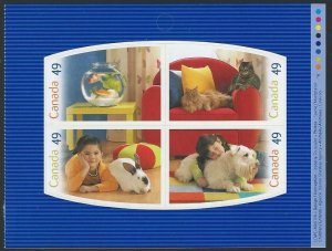 Canada 2004 - 49c PETS BK297  Booklet pane # 2060a