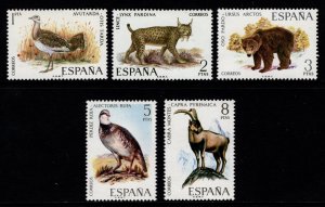 Spain 1971 Spanish Fauna, 1st series, Set [Mint]