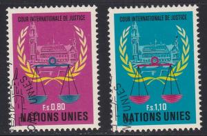 U.N. - Geneva # 87-88, Court of Justice, Used Set