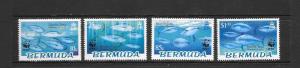 FISH - BERMUDA #1177-80 (Horiz) WWF  MNH