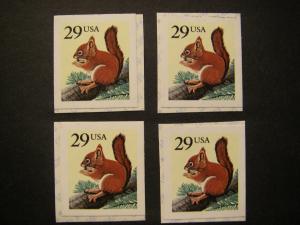 Scott 2489, 29c Red Squirrel, SA booklet singles, MNH Beauty