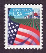 3448 Flag over Farm mint single
