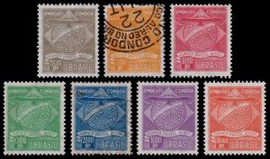 Brazil Scott 1CL1-1CL7 (1927) Mint/Used H F-VF Complete Set, CV $59.00 B