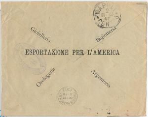 51082 -  EL SALVADOR -  POSTAL HISTORY - COVER  TO ITTALY 1902 - NICE!